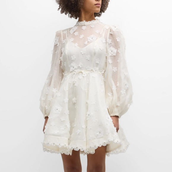 Zimmermann Matchmaker Lift Off Mini Dress - Picture 1 of 8